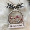 Personalized Family Christmas Ornaments 2025, Custom Gingerbread Snow Globe Ornament for Family of 2,3,4,5,6,7,8,9,10 Members, Gingerbread Idea, Xmas Tree Hanging Dcor A2 view 2