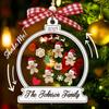 Personalized Family Christmas Ornaments 2025, Custom Gingerbread Snow Globe Ornament for Family of 2,3,4,5,6,7,8,9,10 Members, Gingerbread Idea, Xmas Tree Hanging Dcor A2 view 4