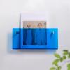 Hanging Bookshelf Magazine Rack Floating Acrylic Bookshelf 40 60 80 100 120 cm Wide Transparent Brochure Holder, for Magazine/Literature/File/Newspaper Display(Blue,W 40cm/15.7in) view 2