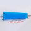 Hanging Bookshelf Magazine Rack Floating Acrylic Bookshelf 40 60 80 100 120 cm Wide Transparent Brochure Holder, for Magazine/Literature/File/Newspaper Display(Blue,W 40cm/15.7in) view 3