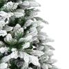 Real TouchMountain Pearl Flocked Artificial Christmas Tree - 6.5' - Unlit view 3
