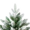 Real TouchMountain Pearl Flocked Artificial Christmas Tree - 6.5' - Unlit view 4