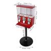 Commercial Vending Machine, Large Business Vending Machines Candy Vending Machine with Stand Anti Theft Keys 3 Individual Candy Boxes Operated for Store view 2