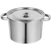 BEBEMOKO Stainless Steel Soup Pot Lid Heavy Duty Multifunctional Cooking Pot for Induction and Gas Stoves for Home Use Even Heat Distribution for Efficient Cooking view 1