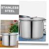 BEBEMOKO Stainless Steel Soup Pot Lid Heavy Duty Multifunctional Cooking Pot for Induction and Gas Stoves for Home Use Even Heat Distribution for Efficient Cooking view 4