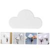 VILLFUL 2pcs No Drilling Magnetic Key Holders Stylish Cloud-Shaped Wall Racks Easy to Install Adhesive Key Organizers for White view 2