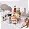 COOLHIYA Sundries Storage Box Lid Medium Organizer for Desk Makeup Snacks More Easy to Clean Stackable Design view 3