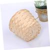 TINEASUR Hand Woven Bamboo Basket Set 8 Pack White Storage Baskets for Kitchen Pantry Laundry view 2