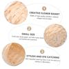 TINEASUR Hand Woven Bamboo Basket Set 8 Pack White Storage Baskets for Kitchen Pantry Laundry view 3