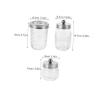 RORPOIR Essential Bathroom Items Mason Jar Soap Dispenser Toothbrush Holder Lotion Pump Shampoo Bottles Cotton Swab Container view 2