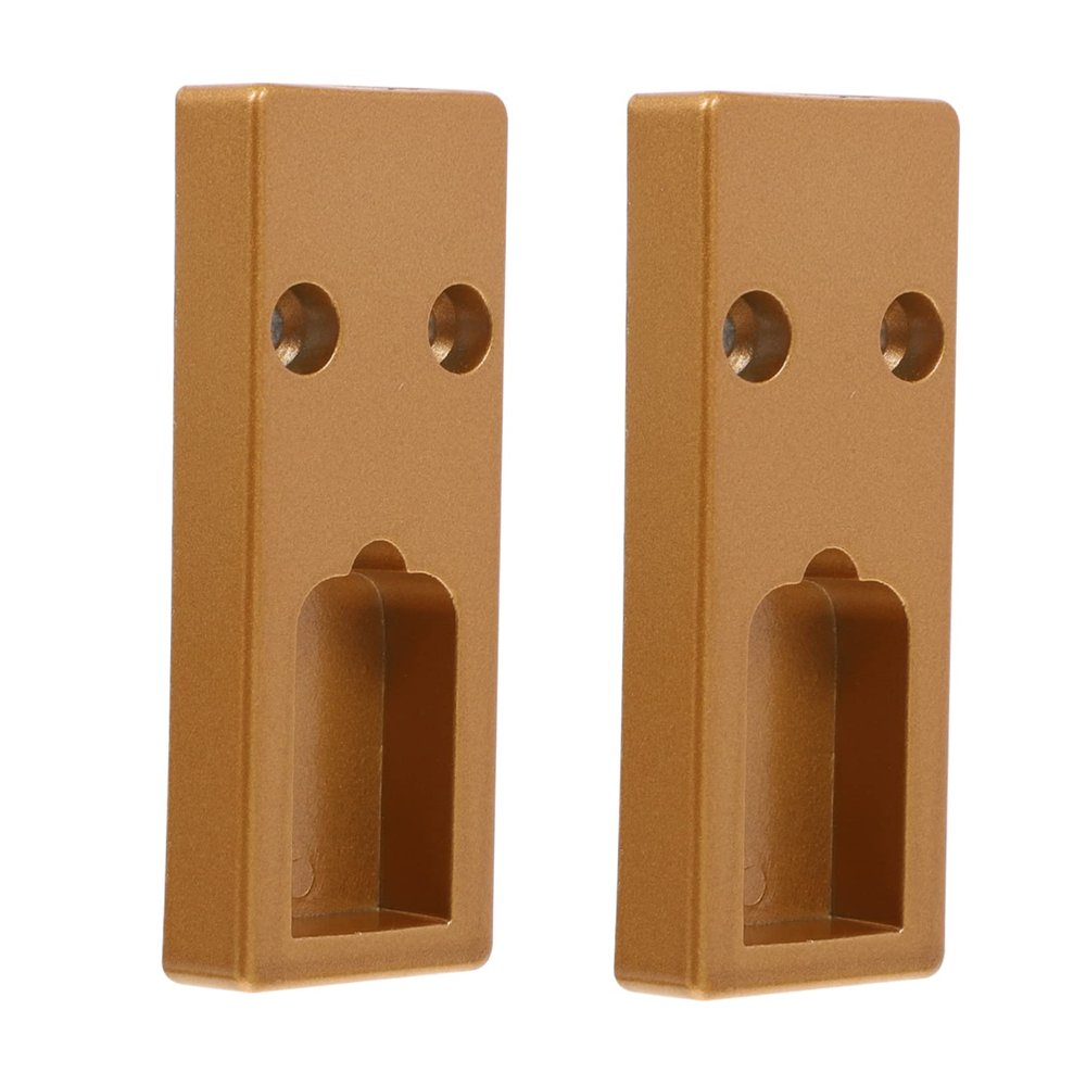 Rectangular Closet Rod Bracket 2pcs Zinc Alloy Heavy Duty