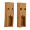 Rectangular Closet Rod Bracket 2pcs Zinc Alloy Heavy Duty view 1