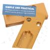 Rectangular Closet Rod Bracket 2pcs Zinc Alloy Heavy Duty view 2