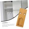 Rectangular Closet Rod Bracket 2pcs Zinc Alloy Heavy Duty view 3