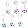 HOLIDYOYO 6pcs Football Keychain Sports Charm Key Holder Material Colors for Bags Keys and view 1