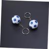 HOLIDYOYO 6pcs Football Keychain Sports Charm Key Holder Material Colors for Bags Keys and view 2