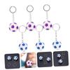 HOLIDYOYO 6pcs Football Keychain Sports Charm Key Holder Material Colors for Bags Keys and view 3