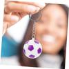HOLIDYOYO 6pcs Football Keychain Sports Charm Key Holder Material Colors for Bags Keys and view 4