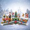 MOMENTS IN TIME Disney Characters Christmas Train Christmas Village Animated LED Train with Music Volume Control Handcrafted Holiday Centerpiece with Plug-in Adapter view 2