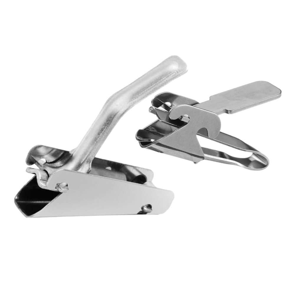 PRETYZOOM Stainless Steel Nut Opener 2 Pcs Melon Clip Pine Nut Clip for Sunflower Compact
