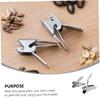 PRETYZOOM Stainless Steel Nut Opener 2 Pcs Melon Clip Pine Nut Clip for Sunflower Compact view 3