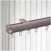 Aluminum Alloy Curtain Track - Heavy Duty Ceiling Track - (3.2ft-19.6ft) Curtain Track Mount System - Curtain Track for Bay Windows RV Room Divider Curtain Rail(Gray,1.30m/4.26FT) view 1