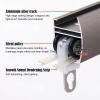 Aluminum Alloy Curtain Track - Heavy Duty Ceiling Track - (3.2ft-19.6ft) Curtain Track Mount System - Curtain Track for Bay Windows RV Room Divider Curtain Rail(Gray,1.30m/4.26FT) view 3