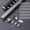 Aluminum Alloy Curtain Track - Heavy Duty Ceiling Track - (3.2ft-19.6ft) Curtain Track Mount System - Curtain Track for Bay Windows RV Room Divider Curtain Rail(Gray,1.30m/4.26FT) view 4