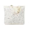 XTKELLY Aesthetic Canvas Tote Bag for Women. Stylish, Heavy-Duty Reusable Tote with Zipper Closure & Inner Pocket (Cats and fish) view 1