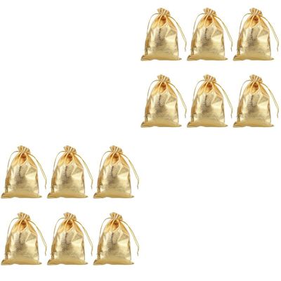 Ipetboom 100pcs Chic Drawstring Storage Bags Versatile Jewelry Pouches for Cosmetics and Items Elegant Design for Parties and Special Occasions
