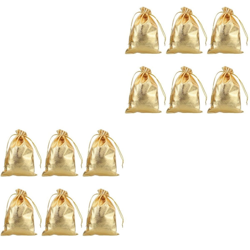 Ipetboom 100pcs Chic Drawstring Storage Bags Versatile Jewelry Pouches for Cosmetics and Items Elegant Design for Parties and Special Occasions