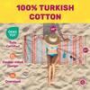 Sun Drunk Turkish Beach Towel XL (Boheme) - Cotton Turkish Beach Towels Oversized, Sand Free Swim Towel Quick Dry for Travel, Pool Towels Oversized Fast Drying for Bath, Soft & Lightweight view 2