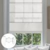 Sulugood No Drill Roman Shades for Windows No Tools Roman Shades, UV Protection, Thermal Insulation Roman Blinds, Easy to Install, Light Filtering-White 35" W x 56" H view 1