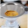 SECFOU 1pc Stainless Dripper Funnel Strainer for Smooth Beverage Filtration Kitchen Gadget for Flavorful Coffee view 2