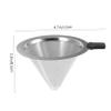 SECFOU 1pc Stainless Dripper Funnel Strainer for Smooth Beverage Filtration Kitchen Gadget for Flavorful Coffee view 3