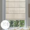 Sulugood No Drill Roman Shades,70% Blackout-Beige,65" W x 64" H view 1