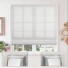 Sulugood No Drill Roman Shades,70% Blackout-Off White,37" W x 48" H view 1