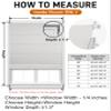 Sulugood No Drill Roman Shades,70% Blackout-Off White,37" W x 48" H view 2