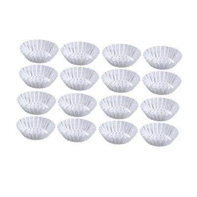 COLLBATH 50pcs Aluminum Alloy Egg Tart Molds Nonstick Ripple Tartlets Pans for Baking Silver Muffin Tins