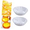 COLLBATH 50pcs Aluminum Alloy Egg Tart Molds Nonstick Ripple Tartlets Pans for Baking Silver Muffin Tins view 3