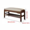 JOYNOW Footboard Bench Shoe Changing Stool Door Household Shoe Cabinet Bench Entrance Stool Solid Wood Entrance Long Stool Shoe Bench view 3