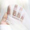 Pearl Gauze Table Runner Wedding Tablecloth Pearl Table Runner Table Runner Wedding Veil Beaded Pearl Lace Fabrics Table Decorations Soft Tulle Tablecloth (Navy,30*71") view 2
