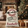 TEEAMORE Personalized Drawstring Christmas Sack Jumbo Gift Sack Personalized Package Storage Christmas Party Supplies Favors 19.5x27.5 IN 5 Pack view 2
