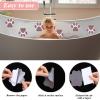 20pcs Safety Shower Treads Non-Slip Bathtub Stickers Adhesive Appliques with Premium Scraper Bathroom Tubs Shower Treads Anti Slip Paw Floor Decals for Bathtub Pools Boats Floor Stairs view 3