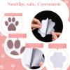 20pcs Safety Shower Treads Non-Slip Bathtub Stickers Adhesive Appliques with Premium Scraper Bathroom Tubs Shower Treads Anti Slip Paw Floor Decals for Bathtub Pools Boats Floor Stairs view 4