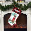 Famitrendz Personalized Australian Shepherd Hold Red Heart Stockings, Merry Woofmas Stockings, Custom Dog Christmas Stocking, Christmas Stockings for Pet Lover, Funny Gifts for Dog Mom Dogs Dad view 2