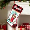 Famitrendz Personalized Beagle 2 Hold Red Heart Stockings, Merry Woofmas Stockings, Custom Dog Christmas Stocking with Name, Christmas Stockings for Pet Lover, Funny Gifts for Dog Mom Dogs Dad view 1