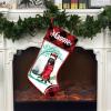 Famitrendz Personalized German Shepherd 2 Hold Red Heart Stockings, Merry Woofmas Stockings, Custom Dog Christmas Stocking, Christmas Stockings for Pet Lover, Funny Gifts for Dog Mom Dogs Dad view 2