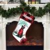 Famitrendz Personalized Labrador Retriever 6 Hold Red Heart Stockings, Merry Woofmas Stockings, Custom Dog Christmas Stocking, Christmas Stockings for Pet Lover, Funny Gifts for Dog Mom Dogs Dad view 2