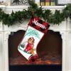 Famitrendz Personalized Shetland Sheepdog Hold Red Heart Stockings, Merry Woofmas Stockings, Custom Dog Christmas Stocking, Christmas Stockings for Pet Lover, Funny Gifts for Dog Mom Dogs Dad view 2